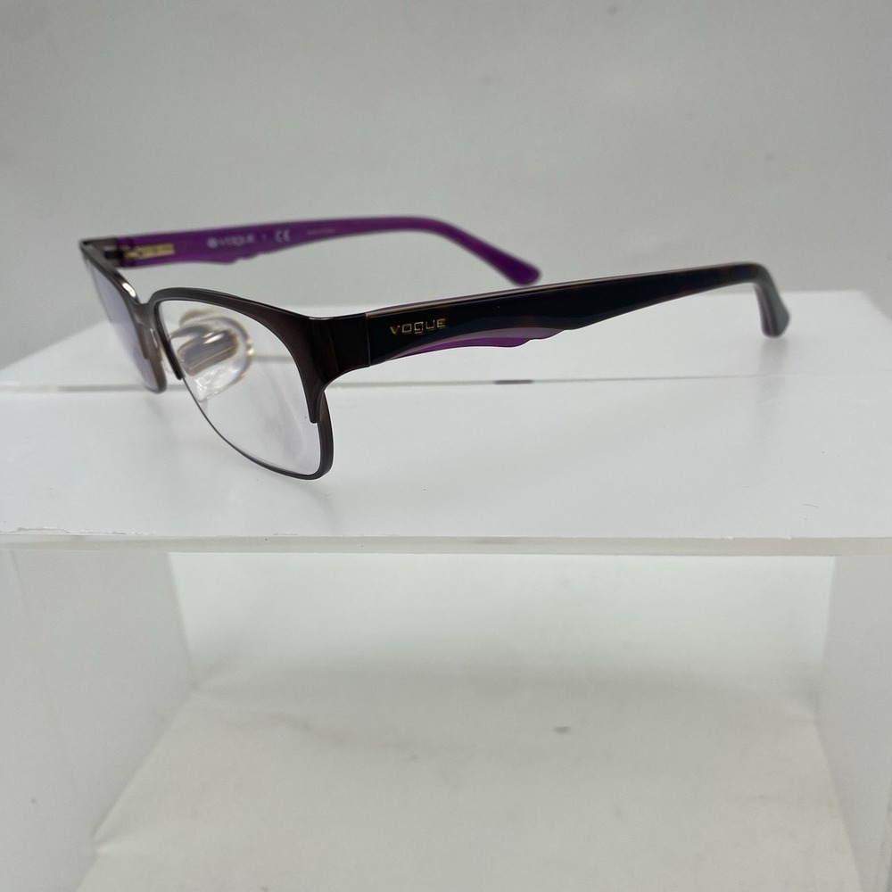 Vogue Eyeglasses FRAMES ONLY VO3918 Cat Eye 52-17-135 Black Purple 246 - Picture 5 of 16